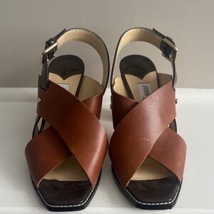 Jimmy Choo Cross strap sandals 38